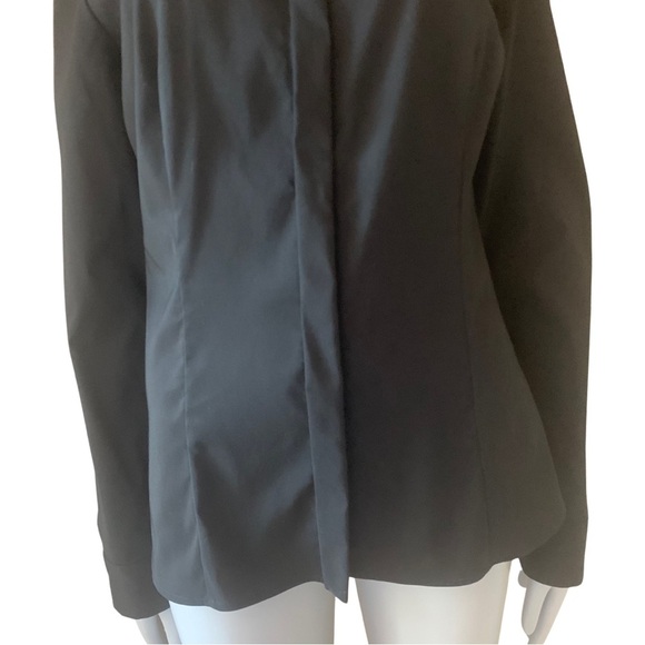 HUGO BOSS “Boresa” Blouse Stretch Poplin Lace Collar - Picture 7 of 16